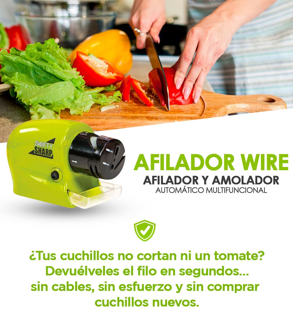 AFILADOR WIRE® – El único con zafiro alemán que deja tus cuchillos como nuevos en 10 segundos