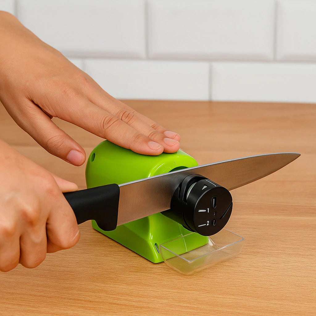 AFILADOR WIRE® — Deja tus cuchillos como nuevos en 10 segundos.